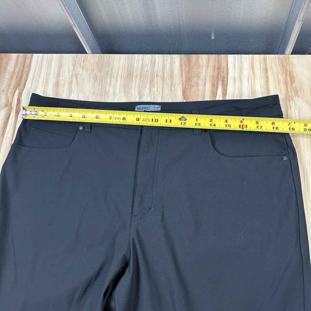VRST Men's 36x32 Black Performance Golf Pants Stretch Athletic Trousers - Picture 6 of 9